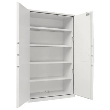 Preview: Rottner Stahlbüroschrank Office 4 Premium Elektronikschloss lichtgrau T05036